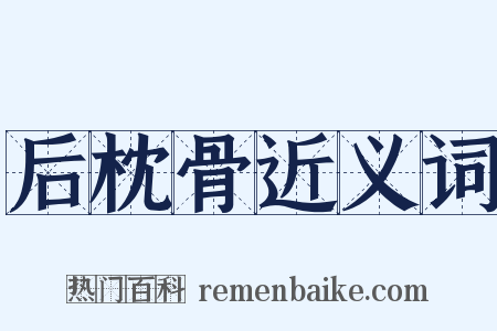 后枕骨近义词是什么意思的图片